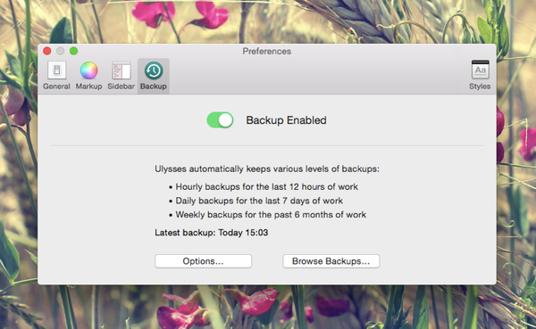 Writers, Relax – Automatic Backup Is Coming