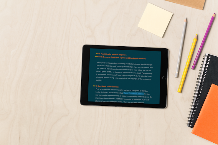 Write with Ulysses, on Mac or on iPad