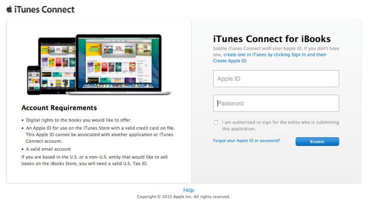 Sign up for iTunes Connect