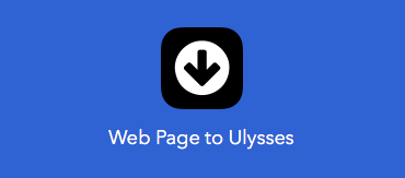 Web Page to Ulysses