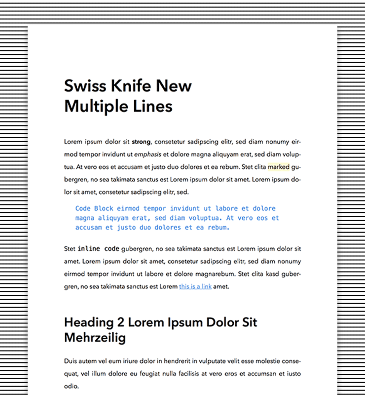 Swiss Knife